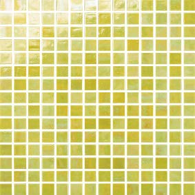 Cottoceram, Mod. Sol. Mosaico vítreo Iridiscente en 2x2cm. Mallas de 30,5x33cm. para Piscinas, baños o Decoraciones.