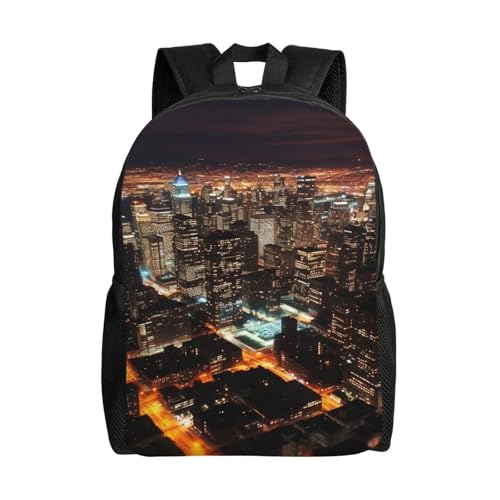 Sac à dos de voyage ordinateur léger City Lights imperméable grand volume bagage cabine mixte