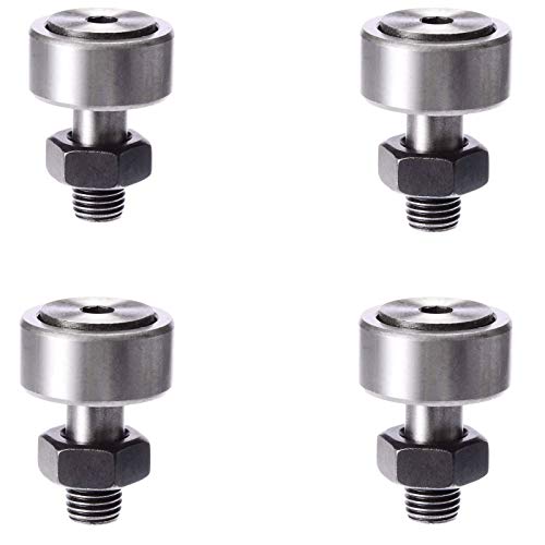 Durable CF5 Cam Follower Needle Roller Bearing Bolt Kit Bearing Roller Needle Roller Bearing Bolt Outer Diameter 13mm/0.51inch(4Pcs)