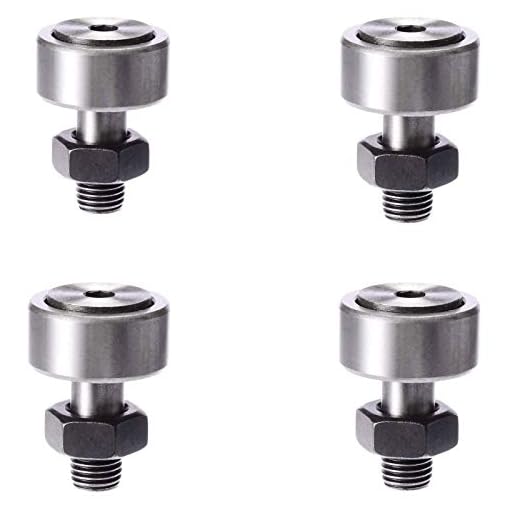 Durable CF5 Cam Follower Needle Roller Bearing Bolt Kit Bearing Roller Needle Roller Bearing Bolt Outer Diameter 13mm/0.51inch(4Pcs)