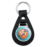 Black Leather Space Jam: A New Legacy Lola Bunny Keychain