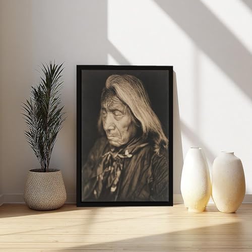 Impression sur toile Red Cloud Sioux tableau 30x45cm prêt à poser pour mur vide de bureau - 6