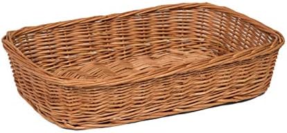 Prestige Wicker 1206 Counter Top Display Stand with Baskets, Natural(39 x 36 x 43 cm)