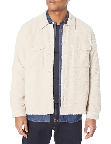 Surchemise Hugo homme en teddy boutonné aux finitions luxe