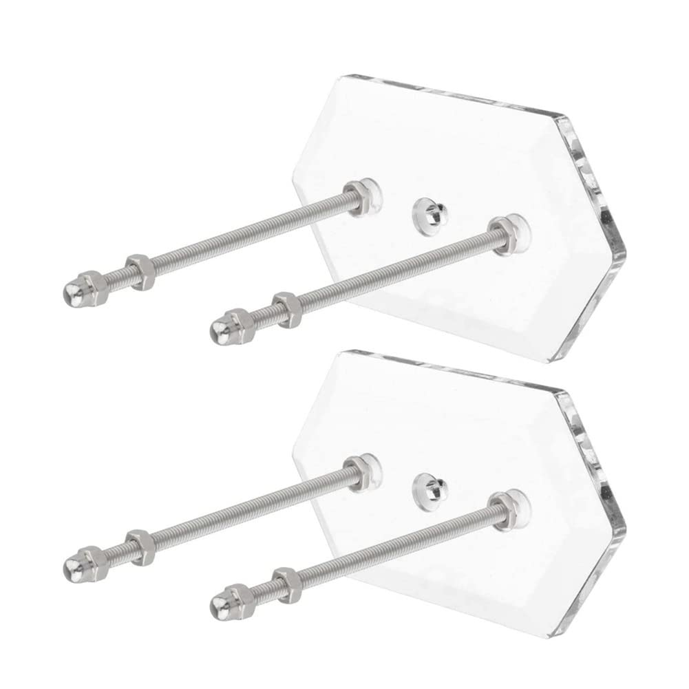 Surakey 2Pcs Skateboard Hanger Wall Mount Deck Display Luxury Skateboard Storage Holder Rack Floating Effect Longboard Display Stand Shelf for Living Room Office Bedroom Home Stores, Type 4