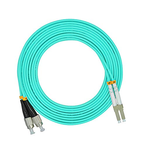 Image of 3Meters 10ft LC to FC Duplex 50 /125 10G OM3 Multi-Mode Fiber Optic Cable Jumper Optical Patch Cord LC-FC