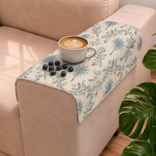 Image of STITCHNEST 'Eden Weaves Collection Series' Sofa Armrest Cover | Elegant Woven Fabric, Washable & Durable for Modern Living (18 x 22 Inches)