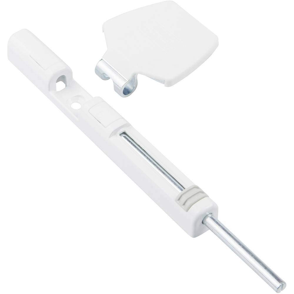 BURG-WÄCHTER Verrou de fenêtre, Protection anti-effraction pour fenêtres et portes de balcon, Intérieur, Côté charnières, WinSafe WS 44, Blanc
