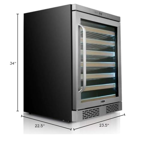 Whynter BWR-545XS Elite Spectrum Lightshow 54 Bottle Stainless Steel 24 Inch Built Touch Controls And Lock Wine Refrigerator thumb #7
