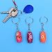NUOLUX 12PCS Nesting Dolls Key Chains Wood Matryoshka Russian Dolls Key Rings Charms