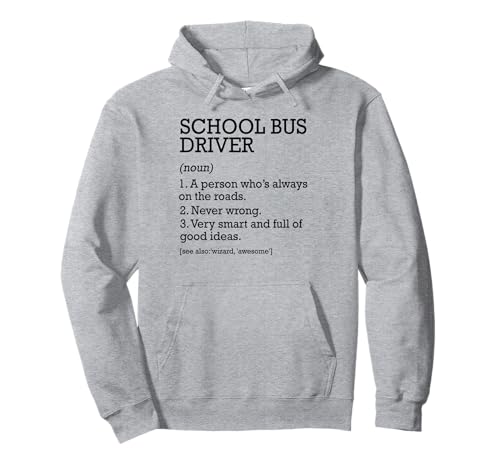Funny School Bus Driver Definición de trabajo personalizada Sudadera con Capucha