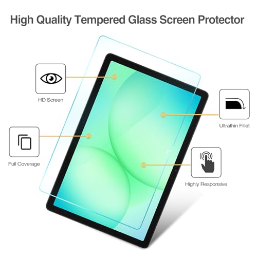 ProCase 2 Pack Screen Protector for Galaxy Tab A11 Plus 2025 / Tab A9 Plus 11 Inch 2023, HD Tempered Glass 9H Film Guard for Tab A11+ / A9+ 5G 11" by ProCase - Image 4