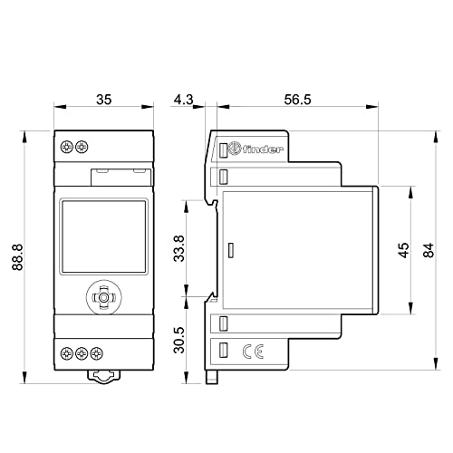 Interruptor horario programable Finder serie 12 para controlar tus luces y tiempos 7