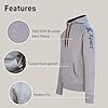 Xpert - Pro Pullover Work Hoodies For Men. Everyday Casual Long Sleeve Top Ideal As Work Hoodie. Mens Fleece Sweatshirt With Adjustable Hood, Pockets And Graphite Reflective Details (UK XXL) Grey #3