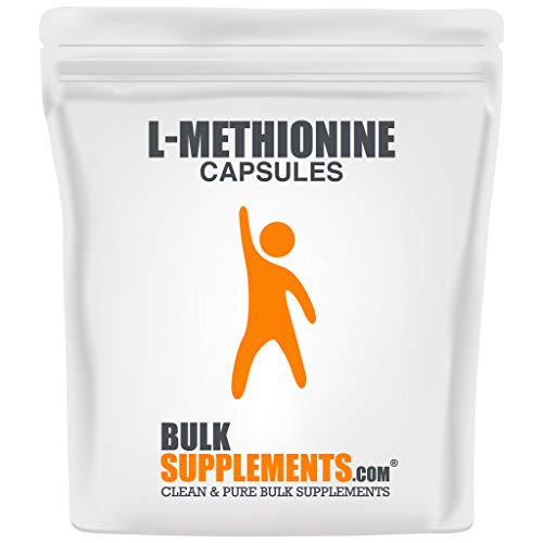 BulkSupplements.com L-Methionine Capsules - Spermidine Supplement - Antioxidant Joint Compound - Post Cycle Supplements - Antioxidant Pure (300 Gelatin Capsules - 150 Servings)