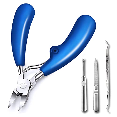 OurTop Coupe Ongle Professionnel, 4 Pièces Pince Ongle Précision Coupe Ongles Pince à ongles Coupe Ongle Professionnel en Acier Inoxydable Cover