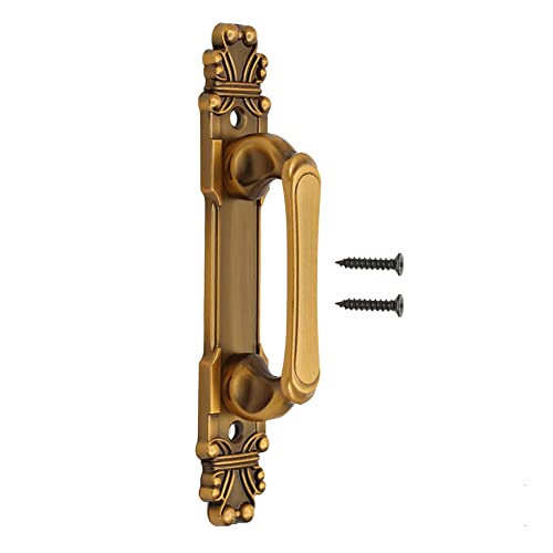 Image of European Style Barn Door Handle Antique Door Pull Handle Metal Sliding for Cabinet Hardware Drawer Cupboard Accessory