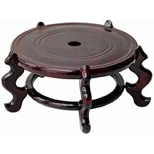 Beautiful Hand Craft Rosewood Oriental Vase Stand 9"""