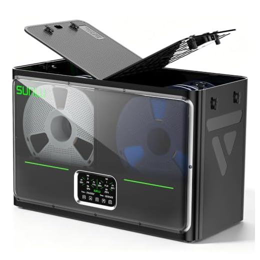 SUNLU S4 Pro 3D Printer Filament Dryer Box, Upgrade Filadryer S4 (Black)