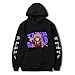 HDKFSHO Toradora/Unisex Pullover Felpa con Cappuccio Maglione Manica Lunga Casuale Puro Cotone con Tasche Coulisse Confortevole Peluche Inverno Abbigliamento Moda Sportivo Anime Cosplay Takasu Ryuuji