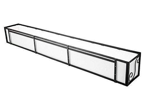 Wayfarer Window Box Cage w/ White Composite Liner - 72 inches Long