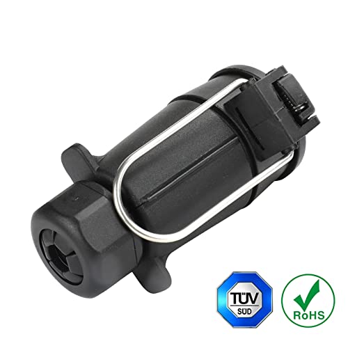 AOHEWEI 7 Pin Trailer Socket Adapter 12V Waterproof 7 Pole Trailer Towing Socket Connector for Euro Cars Trailers RV Caravans N type - Image 3