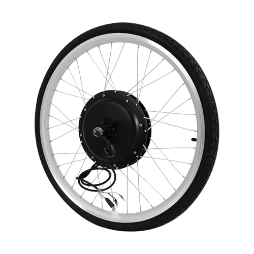 26 Zoll 48V 1000W Elektrofahrrad E-Bike Umbausatz für Hinterrad, mit LCD Display, PAS Sensor, Scheibenbremse, integriertem Controller, Brushless Nabenmotor Conversion Kit