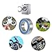 TOP-VIGOR 10Pcs MR148-2RS Deep Groove Ball Bearings, Z2 8mm x 14mm x 4mm Double Sealed Industrial Bearings, Chrome Steel Skateboard Bearings for Electrical Instrument Equipment, Blue