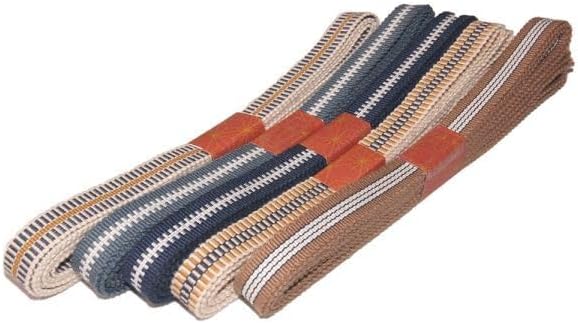 播州工芸 真田紐 平紐 5分 幅約15㎜ 約1.5m 5本セット №5～9 さなだひも 帯締め 下げ緒 マスクの紐 ワラーチ 袋 猫