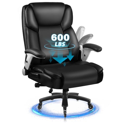 Big and Tall Office Chair 600lbs, Ergonomic Heavy Duty Executive ...