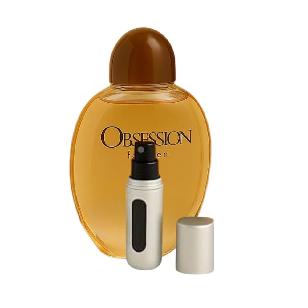 Bundle- Obsession Cologne for Men Eau De Toilette Spray 6.7 Oz With Mini Refillable Atomiser