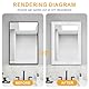 Hengrongshen Bordüre Selbstklebend Weiß 20m x 8cm x 5mm Selbstklebende Bordure,Wandbordüre Tapetenbordüre Selbstklebend Wasserdicht Bordüre 3D,Fliesen Bordüre Roll Border Trims für Decken Dekoration