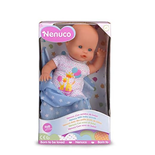 Nenuco Recién Nacido - Muñeco Infantil con Sonidos de Bebé (Famosa 700015452)