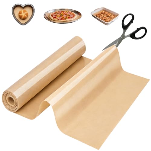 Lámina de silicona para hornear permanente, 30 x 300 cm, alfombrilla de horno reutilizable, alfombrilla de silicona recortable, antiadherente, papel para hornear, alfombrilla para horno, freidoras de