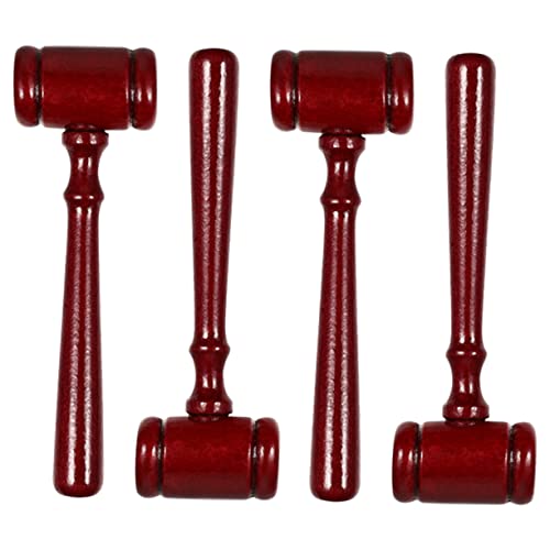 Veemoon Judge Hammer Wooden Courtroom Gavel Tool Small Judge Hammer Easy to Use Multi-Functional Toy for Boys Girls