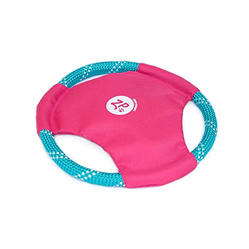 Zippypaws - Rope Gliderz Durable Outdoor Dog Toy Flying Disc - Magenta #TOP1
