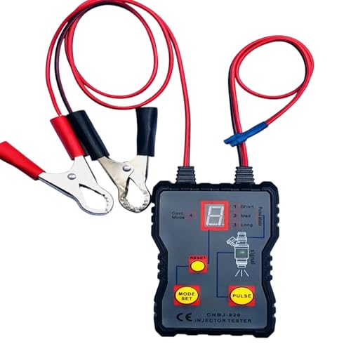 燃料インジェクター検出器 - 12V 自動車用ゲージ、エンジン圧力テスター、車診断ツール、システム アナライザー |ガレージワークショップ車両修理トラブルシューティング用の耐久性のあるメンテナンスアクセサリー