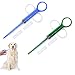 Lance Pilule Chat,Pet Pill Dispenser,2pcs Animaux Médecine Distributeur,Seringue pour Animaux de Compagnie Réutilisable Plastique,Seringue Poussoir de Pilule d'alimentation,avec 2 Embouts Souples