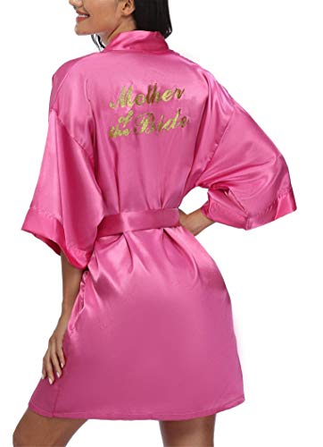 Image of Giova Women Bridal Robe for Bride and Bridesmaid Getting Ready Wedding Party Bathrobe