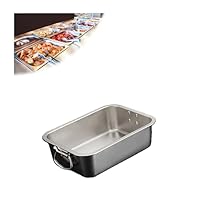 Amazon｜NJDQFA 取っ手付き ステンレス容器 四角 フルサイズ パン 料理