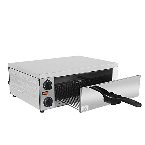Elektrisch Pizzaöfen Mit Griff Rostfreier Stahl Pizza Baker Kommerziell Kuchen Geröstet Hähnchen Pizza Kocher mit 60-300℃ Timer