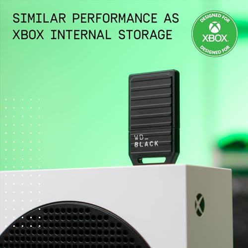 WD_Black 2TB C50 Storage Expansion Card, Officially Licensed for Xbox – Quick Resume, Plug & Play, NVMe SSD Expansion for Xbox Series X|S Gaming Consoles - WDBMPH0020BNC-WCSN - 2
