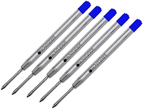 5 - Monteverde P13 Ballpoint Pen Refills to Fit Parker Ballpoint Pens, Medium Point, Bulk Packed (Blue) image 5