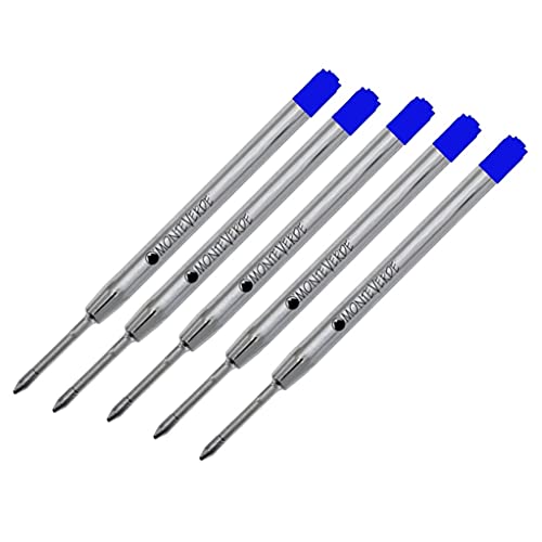 Recharges Parker stylos bille Monteverde P13 encre bleue pointe moyenne x5