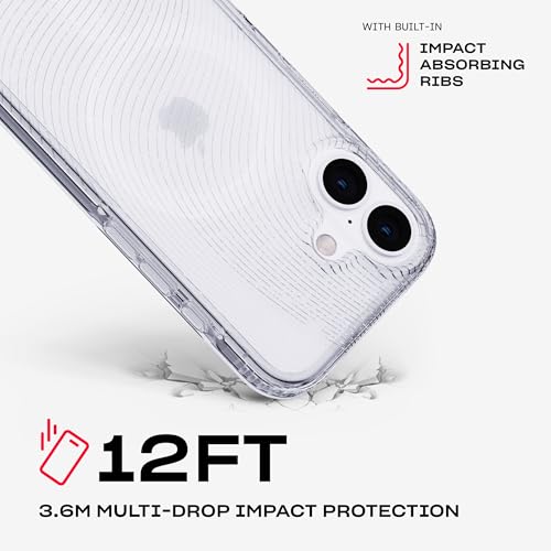 Coque MagSafe iPhone 16 Tech21 EvoSparkle protection antichoc transparente paillettes - 3