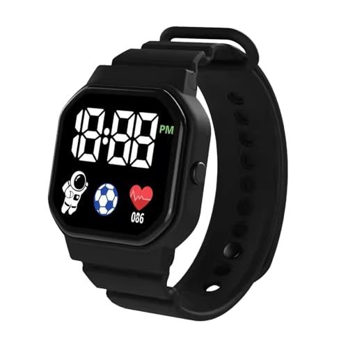 Reloj deportivo digital – Elegante reloj para niños | Multifuncional muñeca Wattch LED | Vatios inteligentes adecuados para la hora diaria, fitness, alarma, Stopawatch retroiluminación impermeable