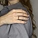 Imagen de HolidayGiftShops Anillo de ámbar de Plata esterlina y Miel báltica tamaño gótico: 5