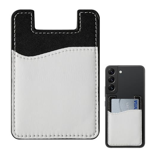 Brieftasche für Handyhülle - Klebrige Telefongeldbörse, verschleißfester Kartenhalter | PU-Material, gewellte Innenschicht für Bargeld, Rechnungen, Kreditkarten, Rückseite der Telefonhalterung 9.7x6