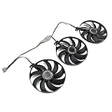 CCVA T129215SU 7Pin GPU Card Cooler Fans for ASUS ROG Strix-GeForce RTX 2060 2080 2080 Ti or RX 5600 XT RX 5700XT Fan (1 Set) - 3.46" x 3.46" x 0.47" - Desktop Compatible - Image 3