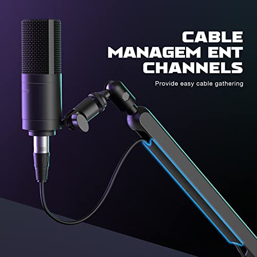 Fifine Microphone Arm Stand, Boom Arm Stand With Desk Mount Clamp, Screw Adapter, Cable Management, Suspension Scissor Mic Stand For Boom Stick Microphone, For Podcast Streaming Gaming Studio-Bm88 #TOP5